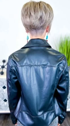 White Birch Black Fringe Benefits Jacket OUTERWEAR