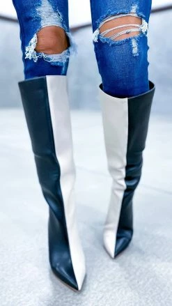 Chinese Laundry Black Fun Strut Boots