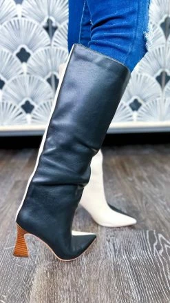 Chinese Laundry Black Fun Strut Boots