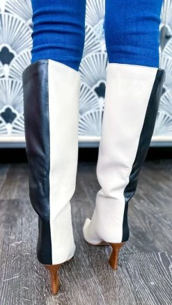 Chinese Laundry Black Fun Strut Boots