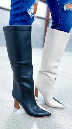 Chinese Laundry Black Fun Strut Boots