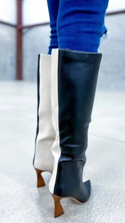 Chinese Laundry Black Fun Strut Boots