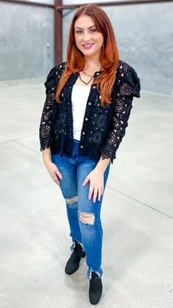 Origami Black Gentle Beauty Cardigan OUTERWEAR