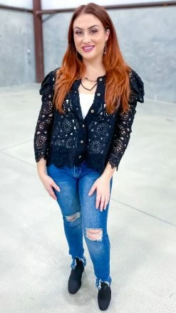 Origami Black Gentle Beauty Cardigan OUTERWEAR