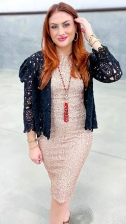 Origami Black Gentle Beauty Cardigan OUTERWEAR