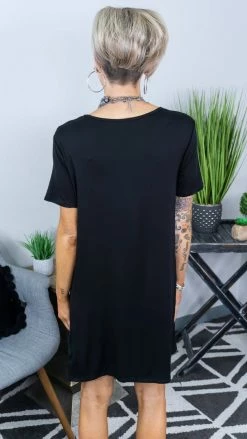 The ZigZag Stripe Black Getaway Babe Dress