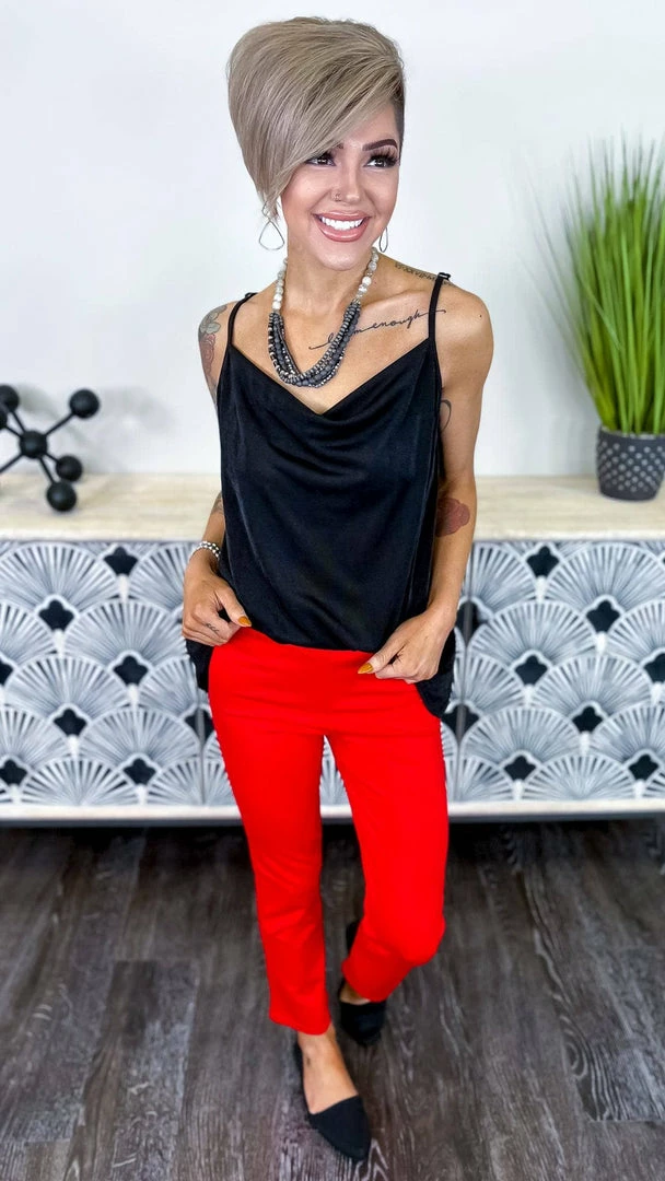 The ZigZag Stripe Black Glam Gal Tank TOPS & TUNICS