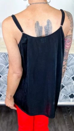 The ZigZag Stripe Black Glam Gal Tank TOPS & TUNICS