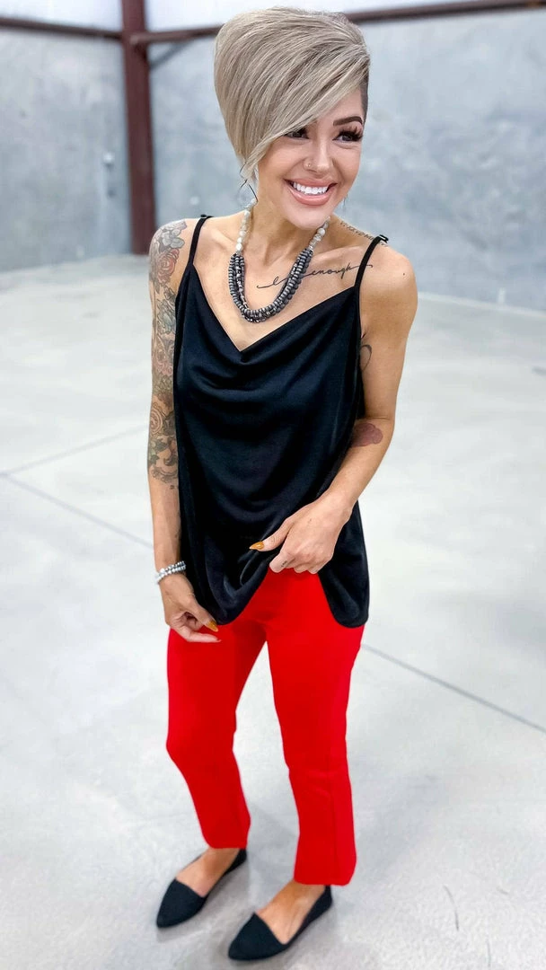 The ZigZag Stripe Black Glam Gal Tank TOPS & TUNICS