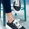 Corkys Footwear SHOES Black Glitter Glaring Sneakers