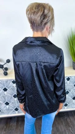 The ZigZag Stripe Black Good Business Top