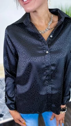 The ZigZag Stripe Black Good Business Top