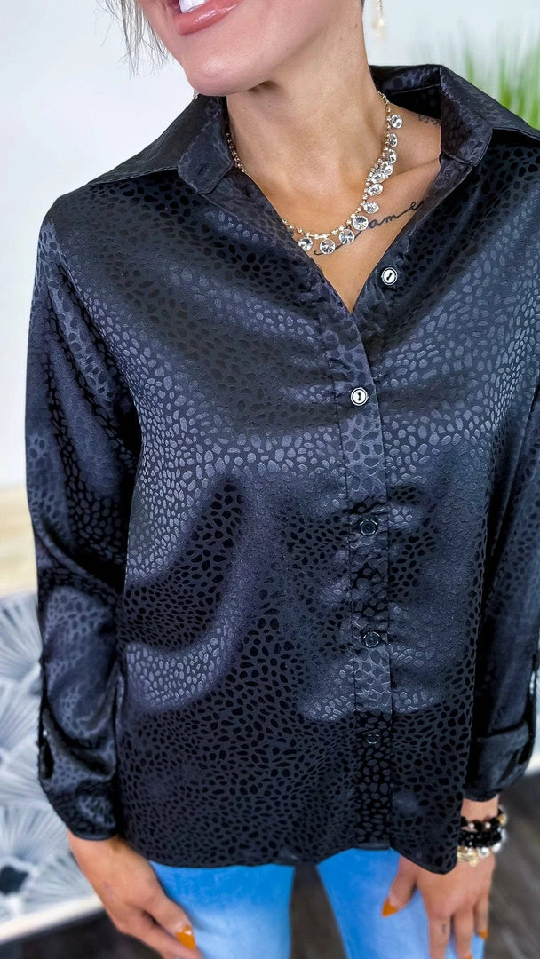 The ZigZag Stripe Black Good Business Top