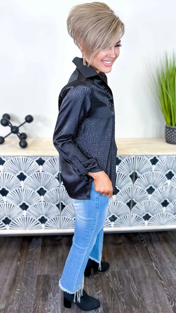 The ZigZag Stripe Black Good Business Top