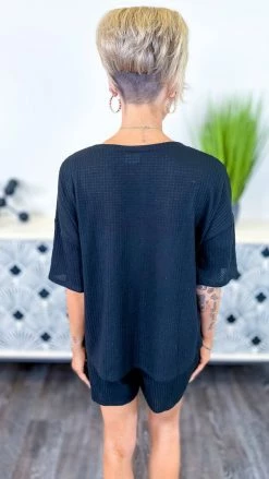 The ZigZag Stripe MATCHING SETS Black Gorgeous Dreamer Set