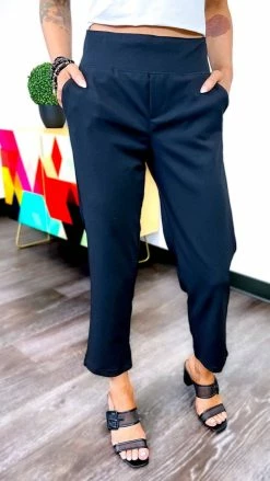 The ZigZag Stripe Black Higher Standards Pants BOTTOMS