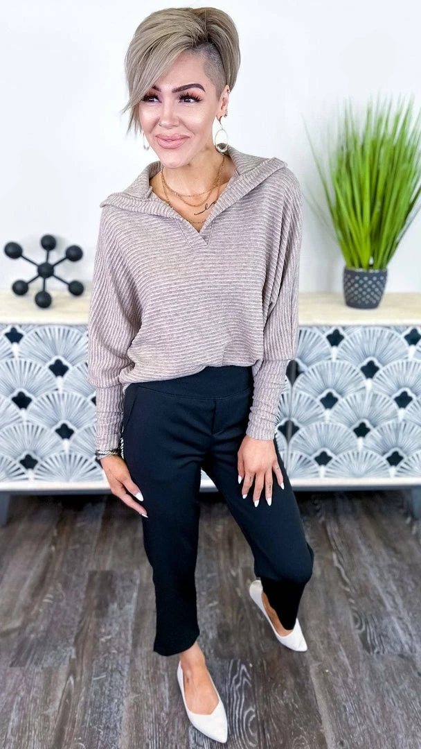 The ZigZag Stripe Black Higher Standards Pants BOTTOMS