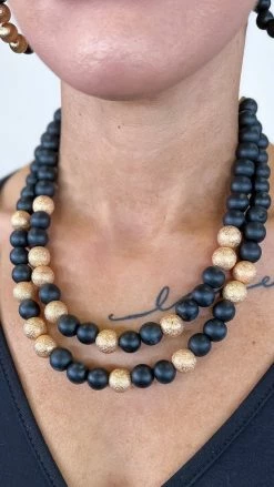 Merveille Black Hollis Necklace ACCESSORIES