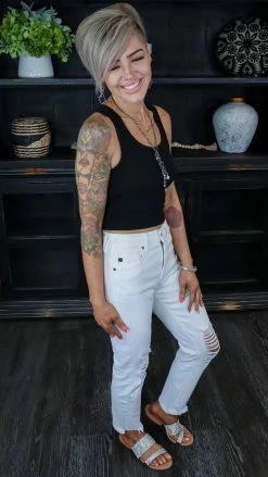 Zenana Black Hotter Than Ever Tank [NO RETURNS]