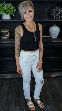 Zenana Black Hotter Than Ever Tank [NO RETURNS]