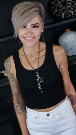 Zenana Black Hotter Than Ever Tank [NO RETURNS]