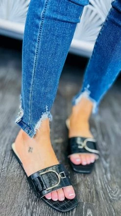 CCOCCI Black Jane Sandal