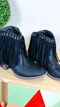 Very G SHOES Black Juno Booties