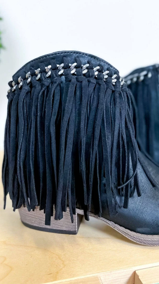 Very G SHOES Black Juno Booties