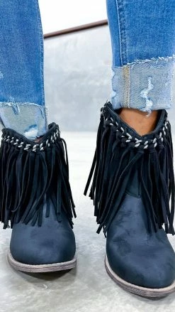 Very G SHOES Black Juno Booties