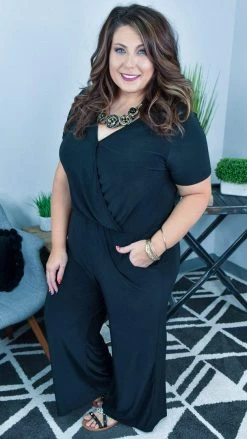 The ZigZag Stripe Black Just For The Night Jumpsuit [ NO RETURNS ] JUMPSUITS & ROMPERS