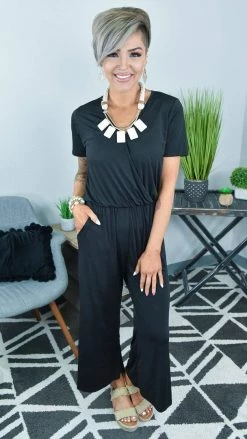 The ZigZag Stripe Black Just For The Night Jumpsuit [ NO RETURNS ] JUMPSUITS & ROMPERS