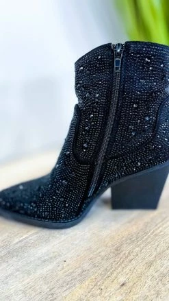 Very G Black Kady Booties SHOES