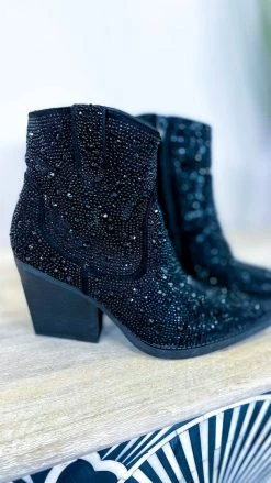 Very G Black Kady Booties SHOES