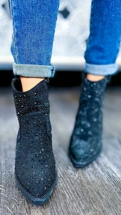 Very G Black Kady Booties SHOES