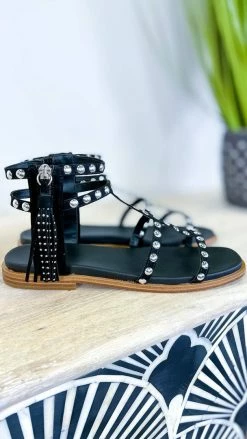 MIA SHOES Black Kathalina Sandal