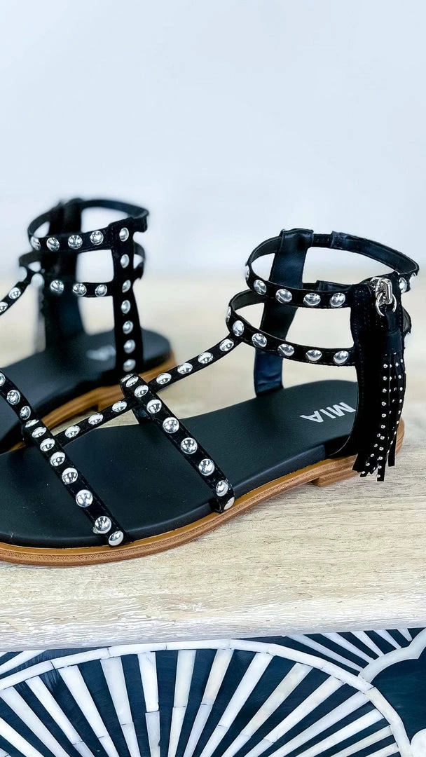 MIA SHOES Black Kathalina Sandal