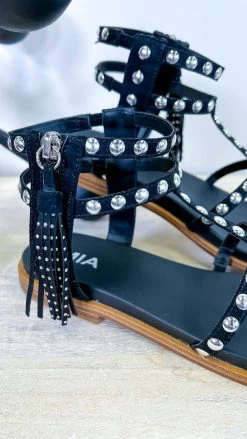 MIA SHOES Black Kathalina Sandal