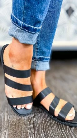 MIA Black Keona Sandals