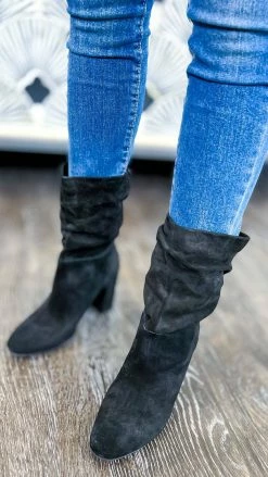 Chinese Laundry Black Kipper Boots