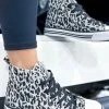 Miami Shoe SHOES Black Leopard Logan High Top Sneakers