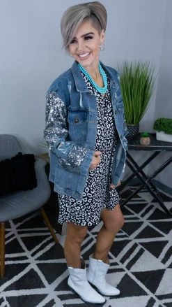 The ZigZag Stripe DRESSES Black Leopard T-Shirt Dress