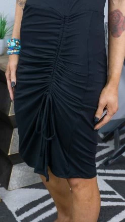 The ZigZag Stripe BOTTOMS Black Make Moves Skirt [NO RETURNS]