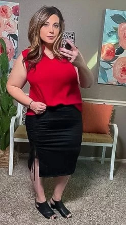 The ZigZag Stripe BOTTOMS Black Make Moves Skirt [NO RETURNS]