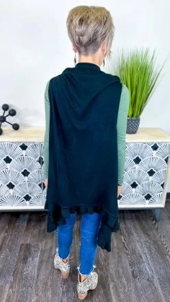 Your Fashion Wholesale Black Me Time Vest OUTERWEAR