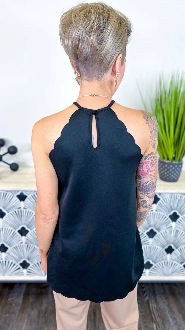 The ZigZag Stripe Black Modern Ideas Tank