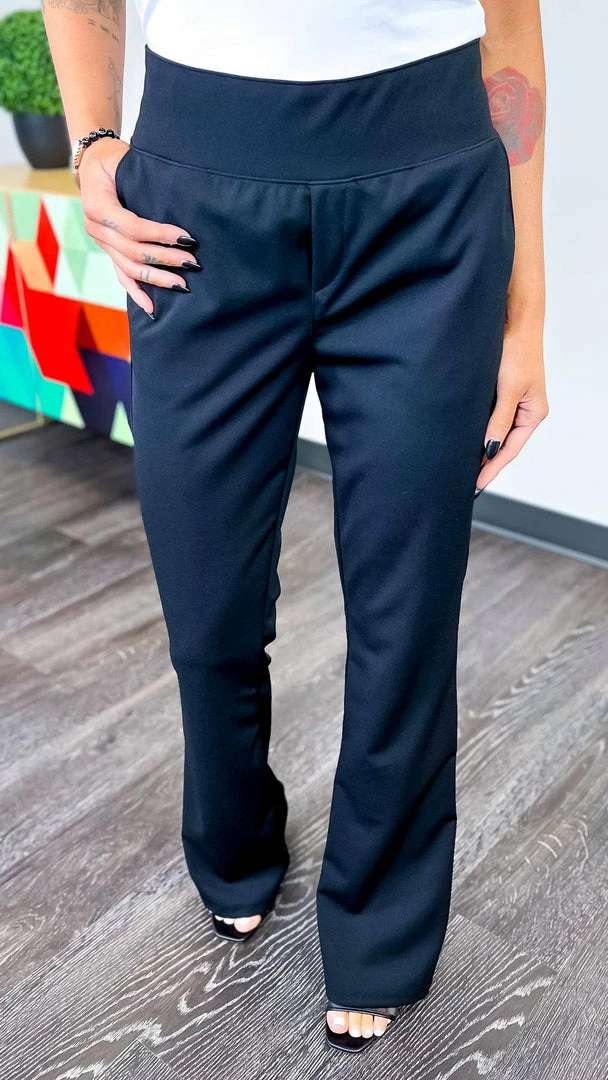 The ZigZag Stripe Black New Potential Pants BOTTOMS