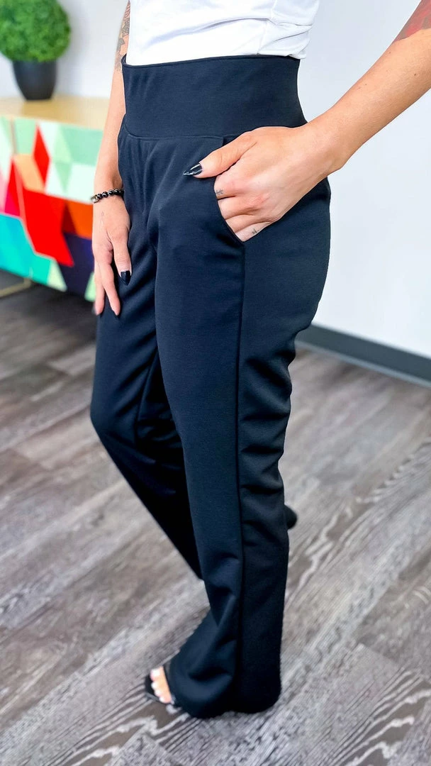 The ZigZag Stripe Black New Potential Pants BOTTOMS