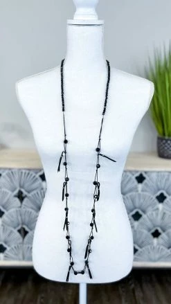 Lost & Found Black Nicki Necklace Necklaces