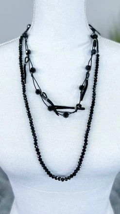 Lost & Found Black Nicki Necklace Necklaces