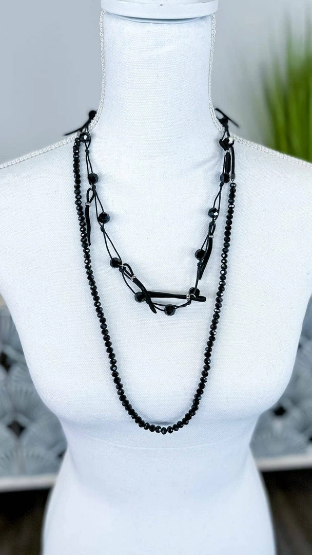 Lost & Found Black Nicki Necklace Necklaces